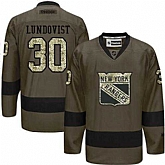 Glued New York Rangers #30 Henrik Lundqvist Green Salute to Service NHL Jersey,baseball caps,new era cap wholesale,wholesale hats